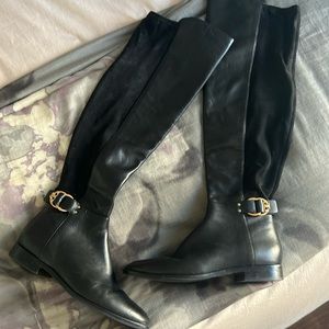Tory Burch over the knee riding boots